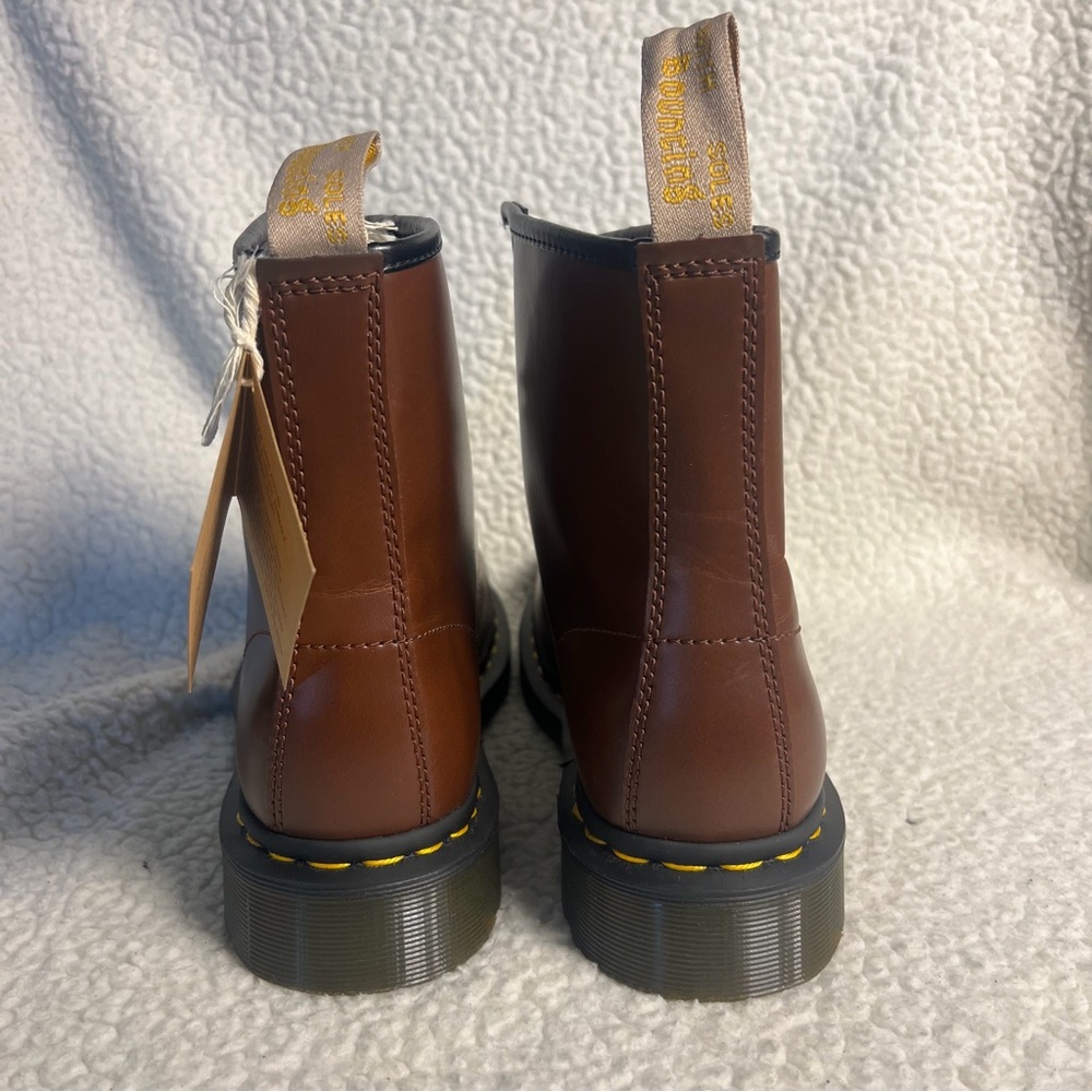 NWT Dr. Martens VEGAN 1460 FAUX FUR LINED LACE UP BOOTS SZ 41 - Picture 12 of 13
